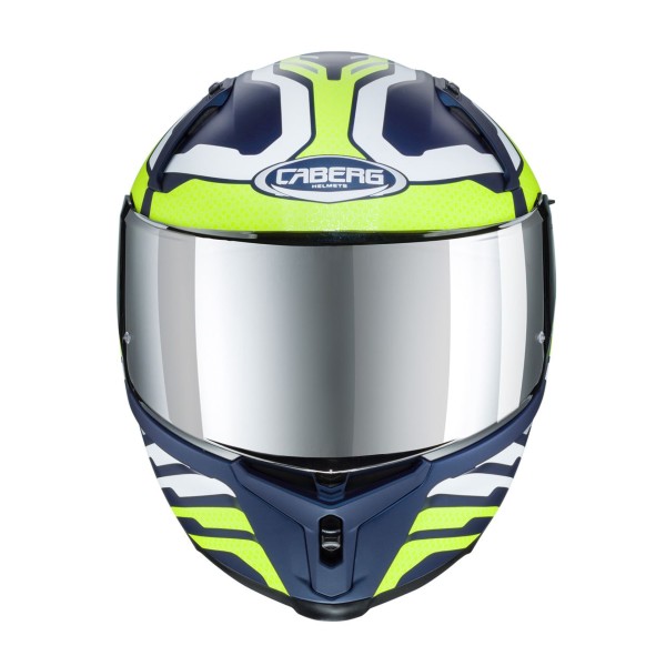 Capacete AVALON FORGE Azul/ Branc/Amar Fluo Caberg