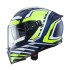 Capacete AVALON FORGE Azul/ Branc/Amar Fluo Caberg