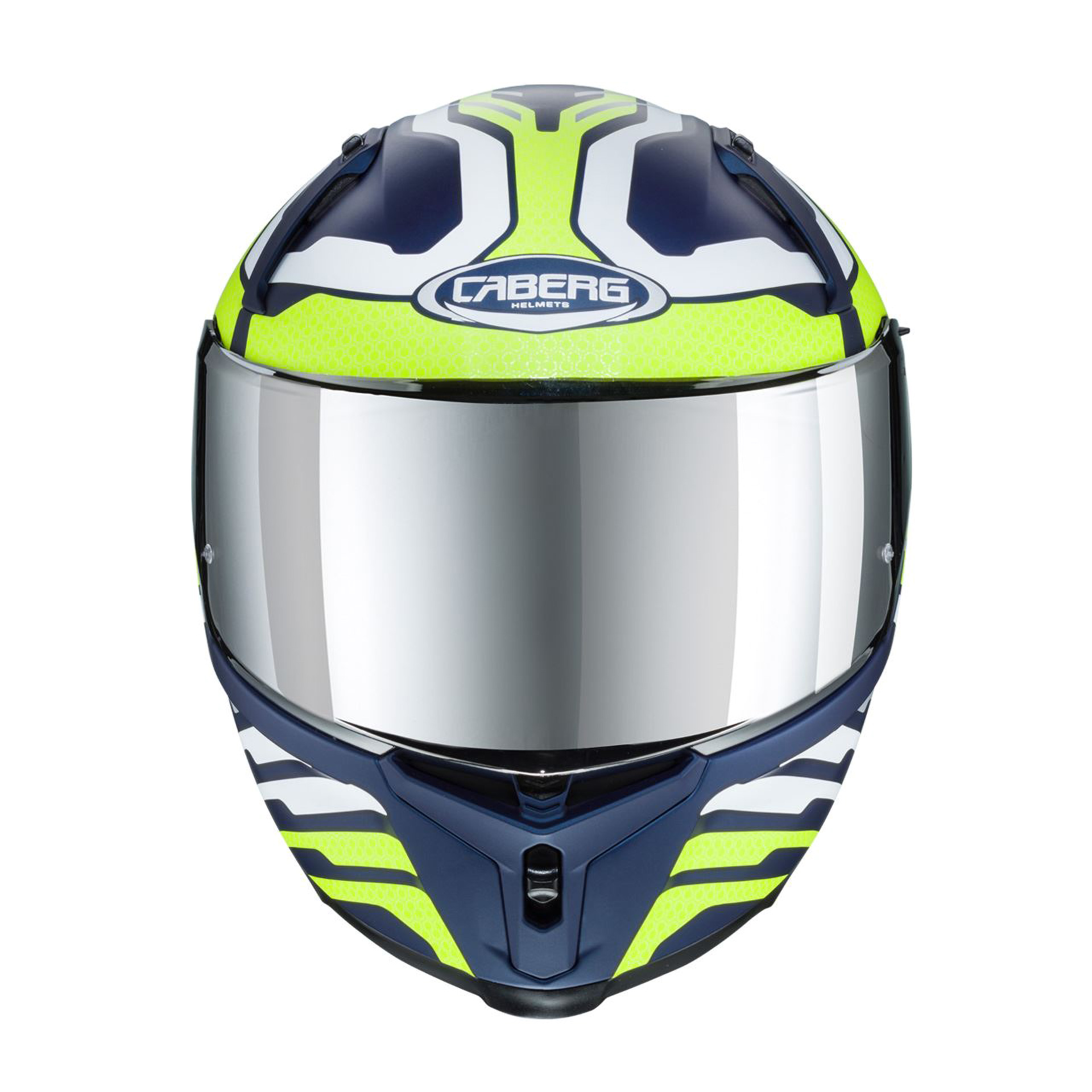 Capacete AVALON FORGE Azul/ Branc/Amar Fluo Caberg