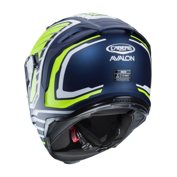 Capacete AVALON FORGE Azul/ Branc/Amar Fluo Caberg