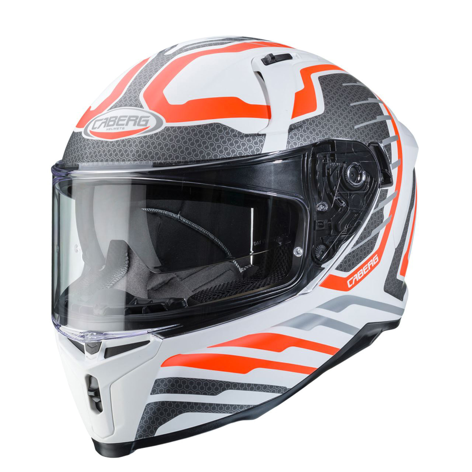 Capacete AVALON FORGE Branc/Laran Fluo/Cinz Caberg