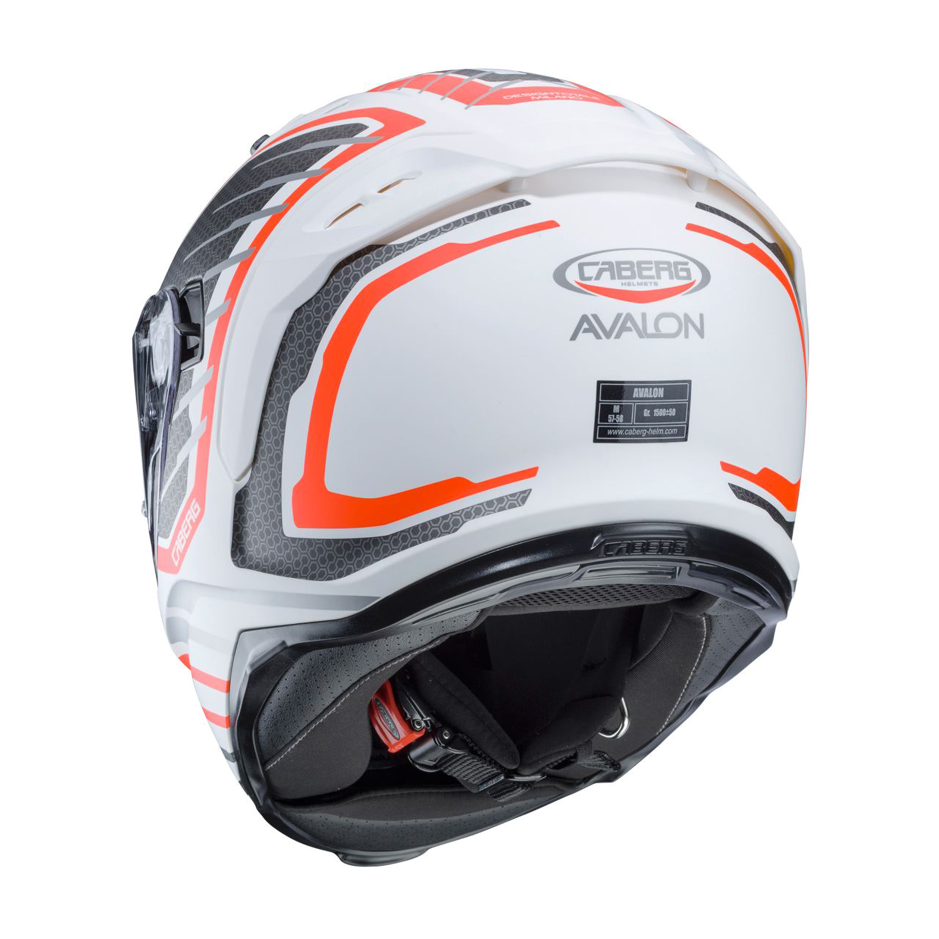 Capacete AVALON FORGE Branc/Laran Fluo/Cinz Caberg