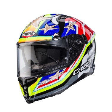 Capacete AVALON X TRACK Preto/Amar/Verm/Azu Caberg