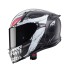 Capacete AVALON X PUNK Cinza/Branco/Vermel Caberg