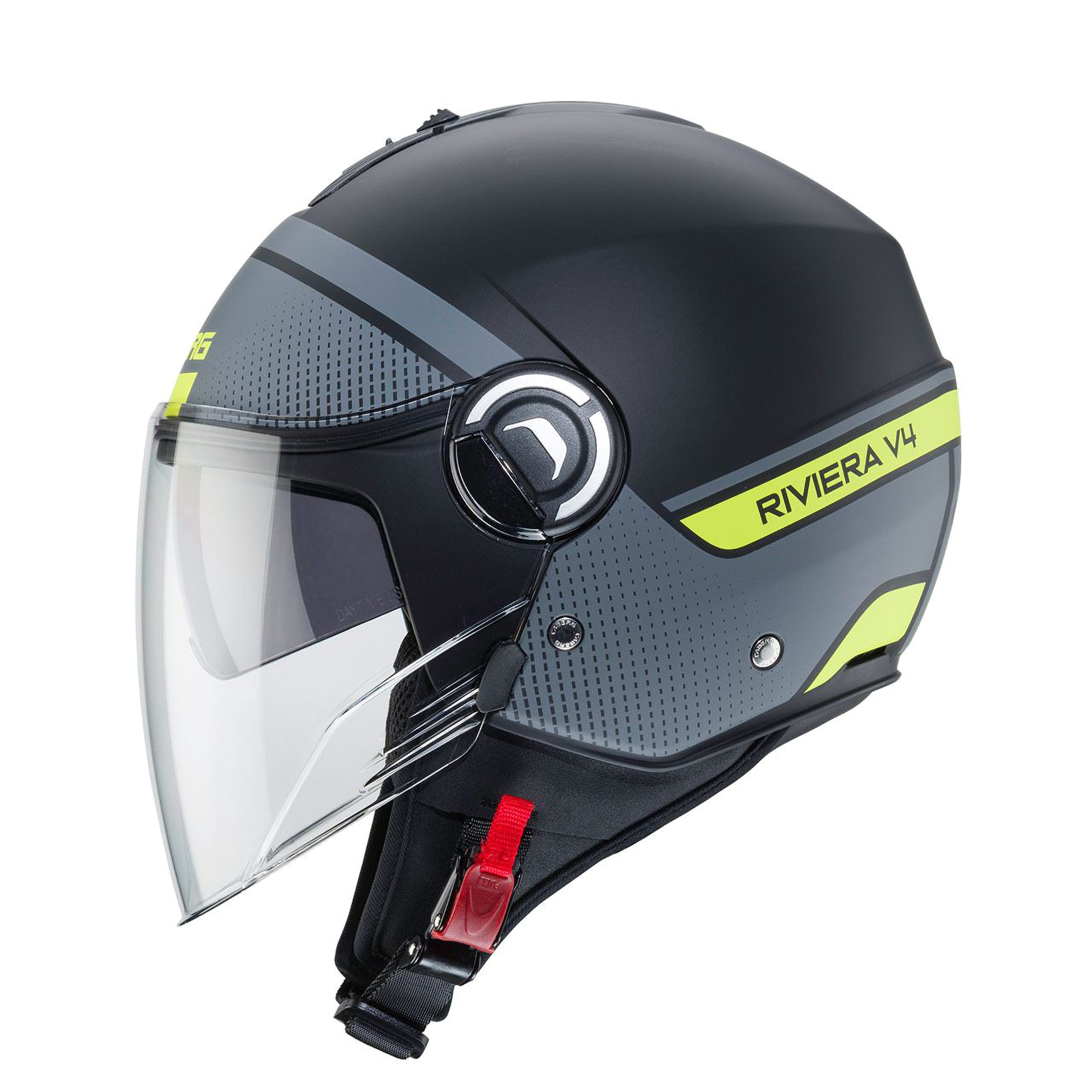Capacete RIVIERA V4 ELITE Prt Matt/Antra/Amar fluo