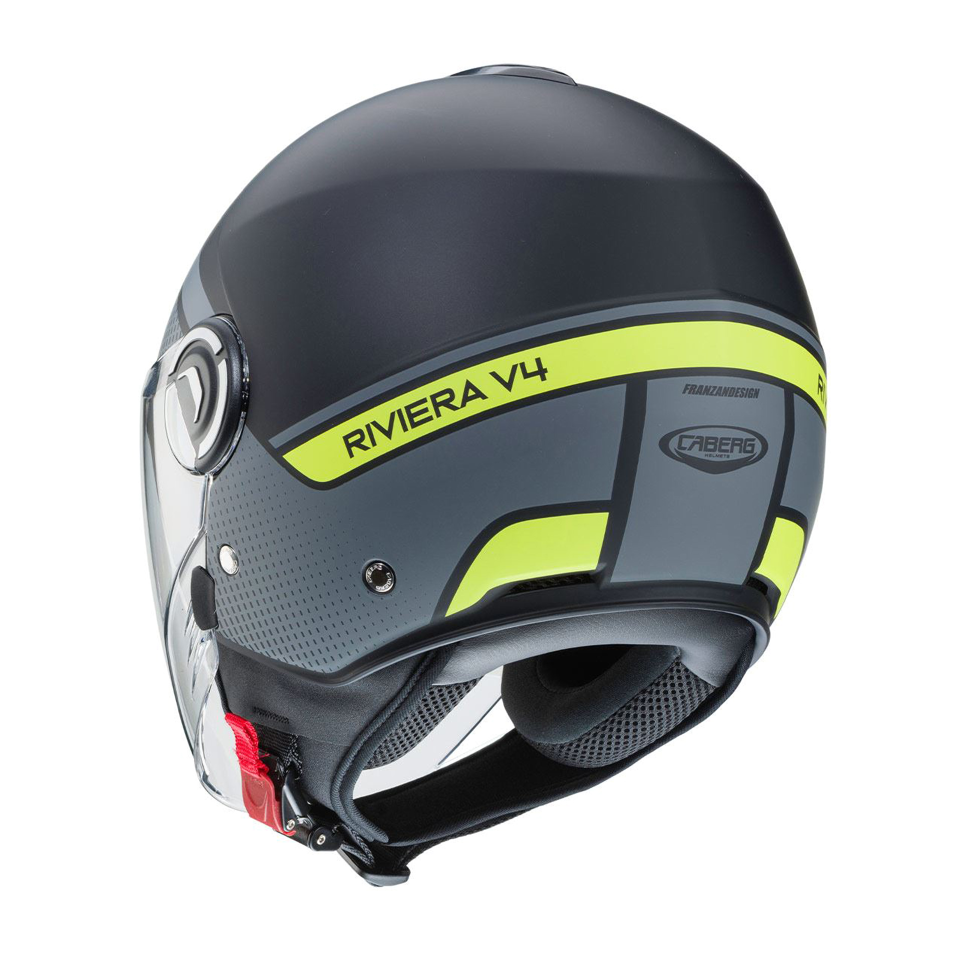 Capacete RIVIERA V4 ELITE Prt Matt/Antra/Amar fluo