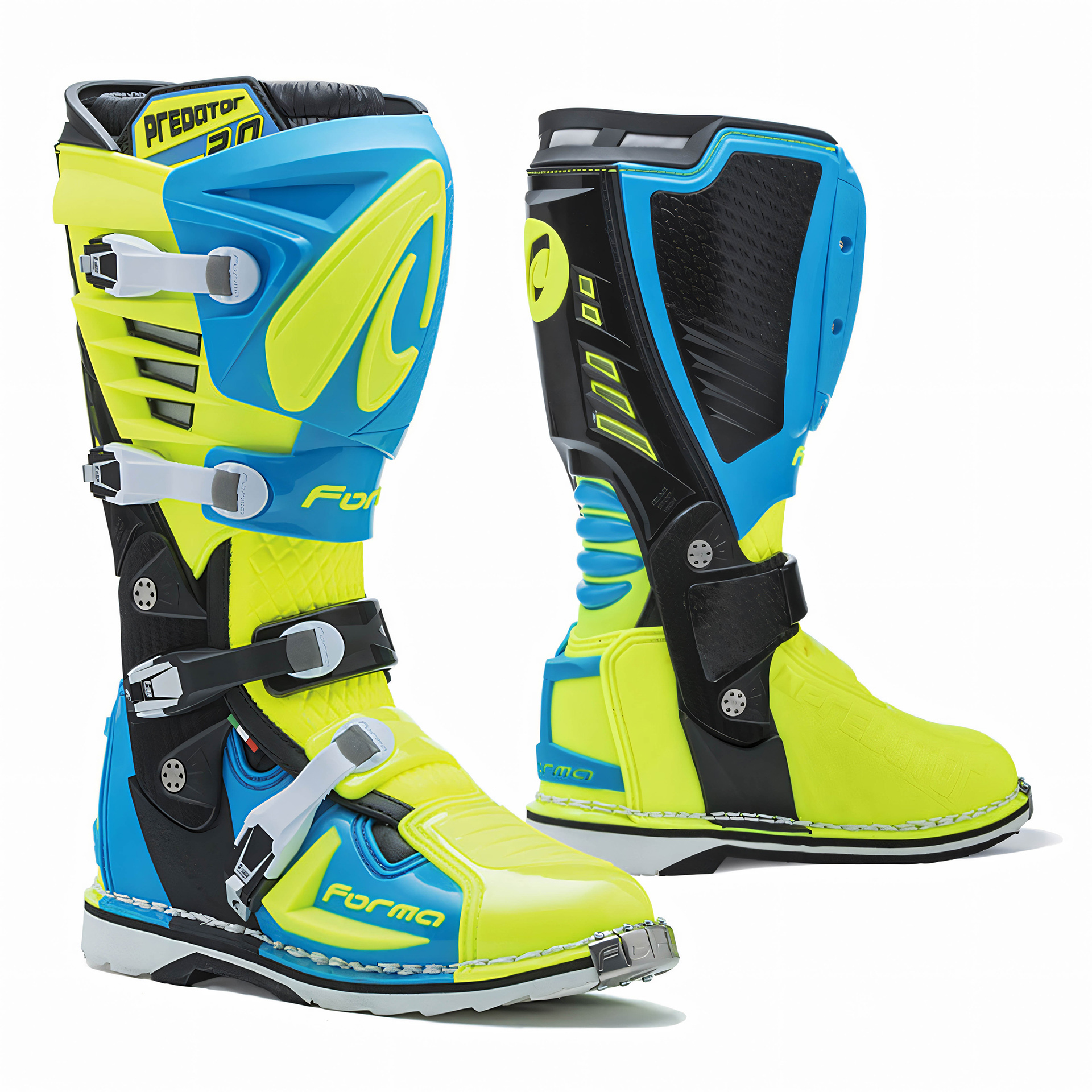 Botas PREDATOR 2.0 Light Azul/Amarelo FLUO FORMA