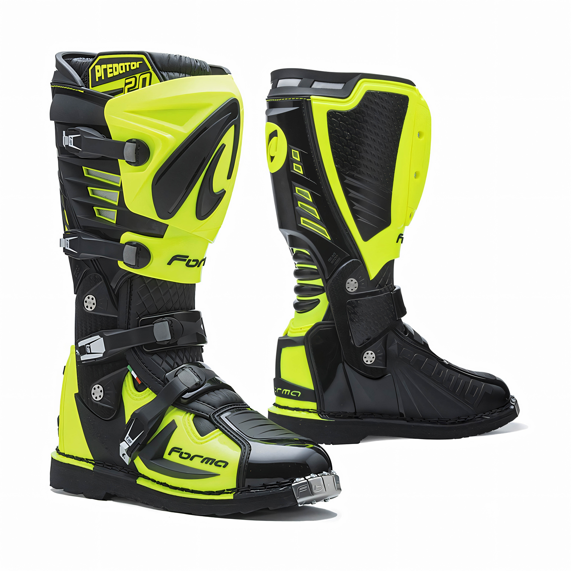 Botas PREDATOR 2.0 Preto/Amarelo FLUO FORMA