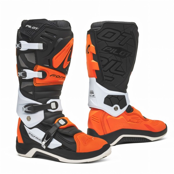 Botas PILOT Preto/Laranja/Branco FORMA
