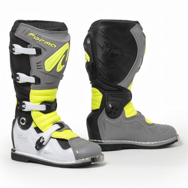 Botas TERRAIN EVOLUTION TX Cinza/Branco/FLUO