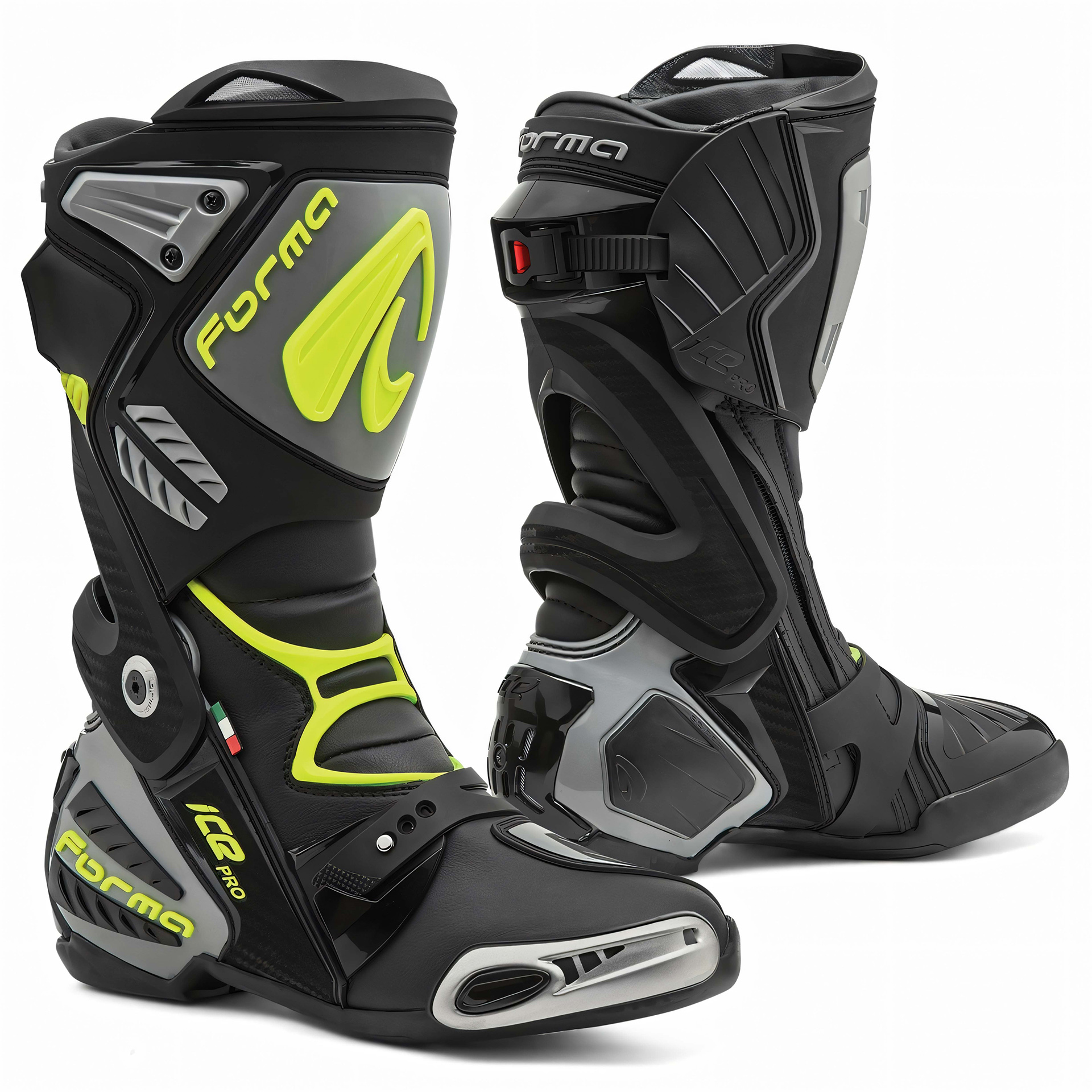 Botas ICE PRO Preto/Cinza/Fluo Forma