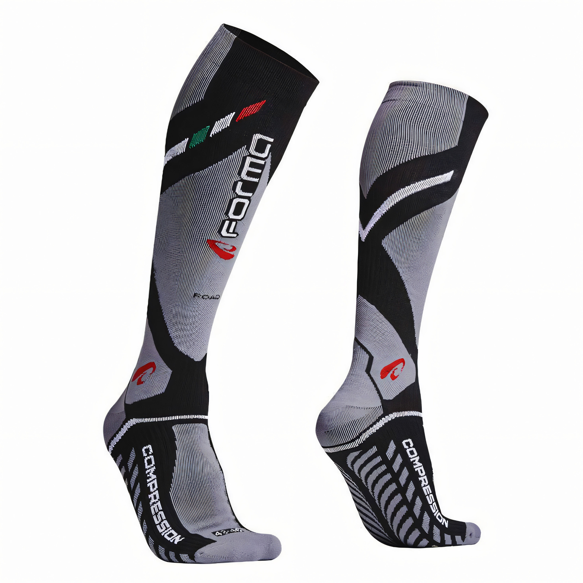 Meias Compression Preto/Cinza 35/38 FORMA