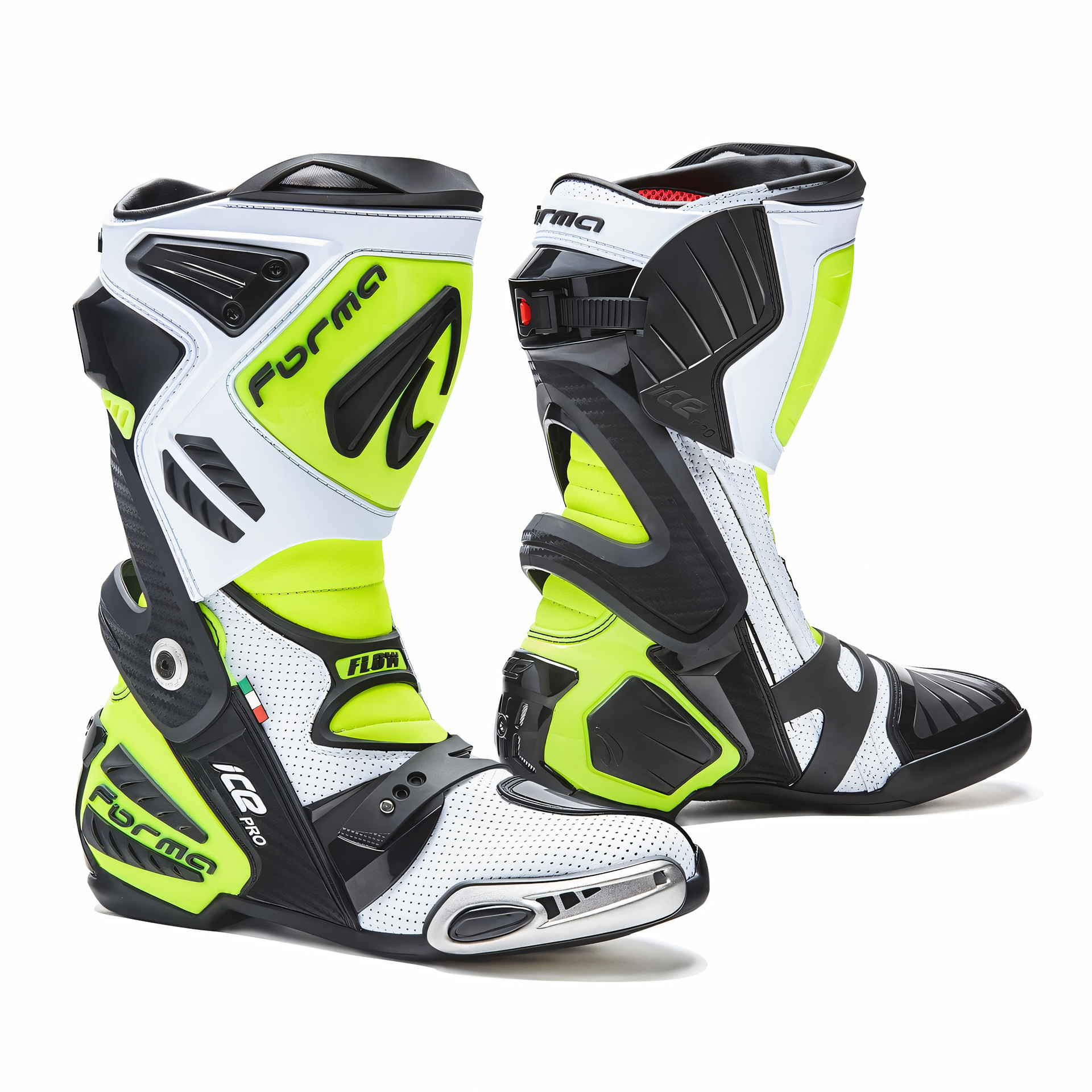 Botas ICE PRO FLOW branco/preto/fluo Forma
