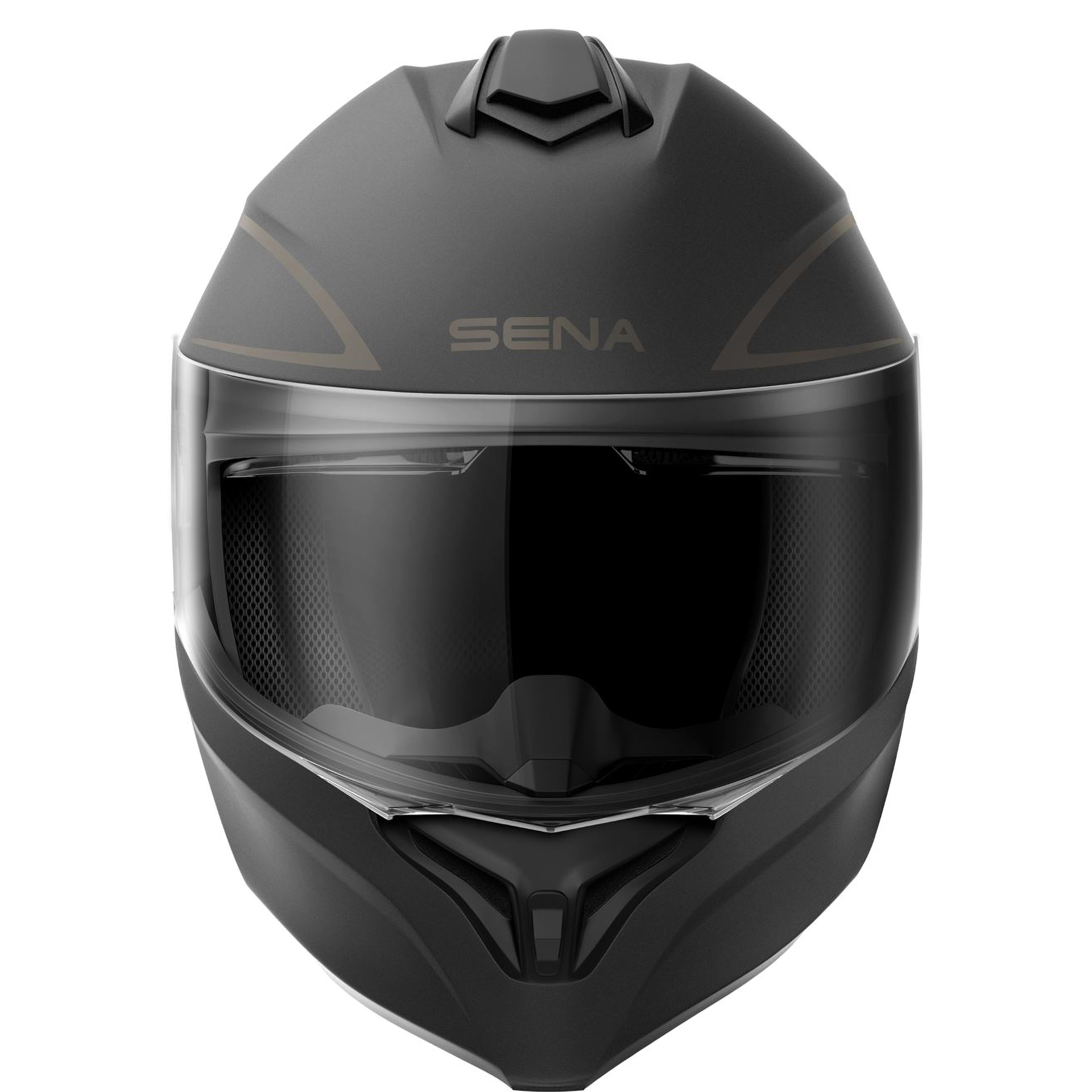 Capacete OUTRUSHR Preto Matt C Intercom Mesh SENA