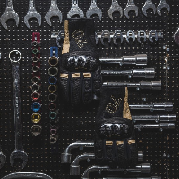 Luva Lady RUSSELL Preta/Castanha SEGURA