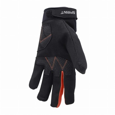 Luva SPRINT SP09 C/Proteção Preto/Vermelho Luva SPRINT SP09 C/Proteção Preto/Vermelho