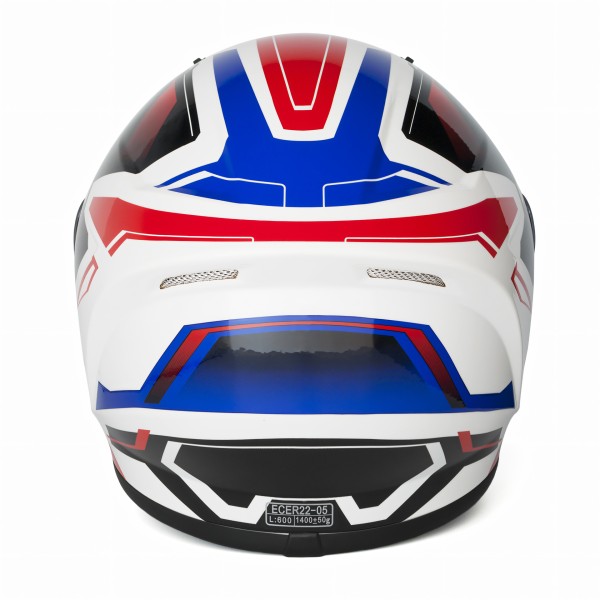 Capacete SPRINT FAST Branco/Verm/Azul