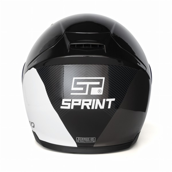 Capacete SPRINT EASY Preto/Branco/Cinza