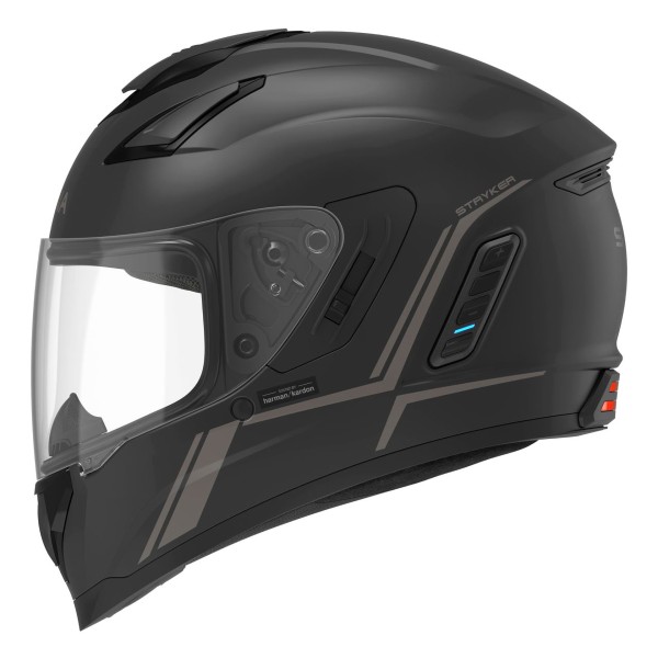 Capacete STRYKER Preto Matt C Intercom Mesh SENA