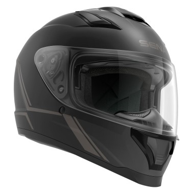 Capacete STRYKER Preto Matt C Intercom Mesh SENA