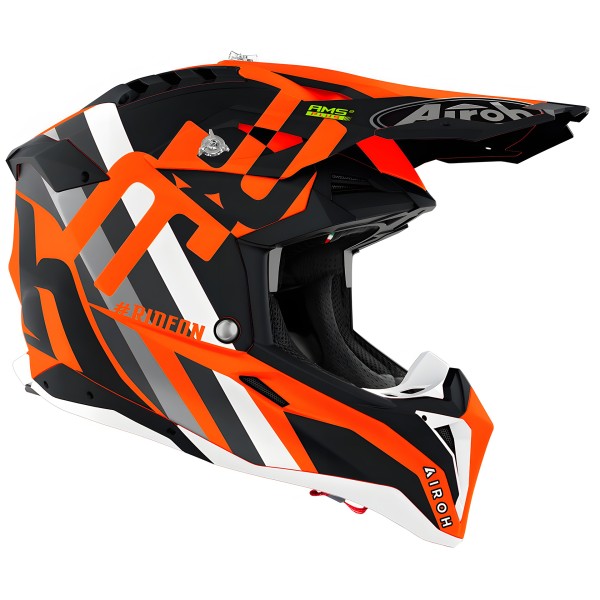 Capacete AVIATOR 3 RAINBOW Laranja 2020