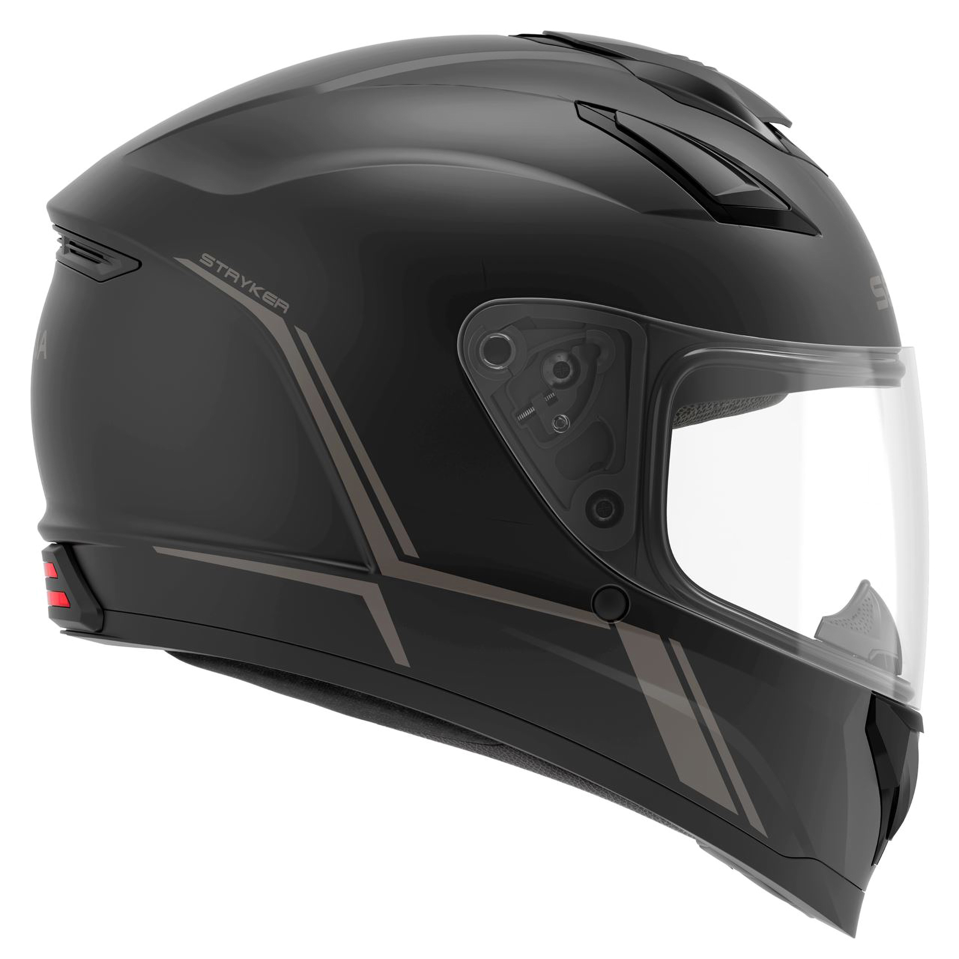 Capacete STRYKER Preto Matt C Intercom Mesh SENA