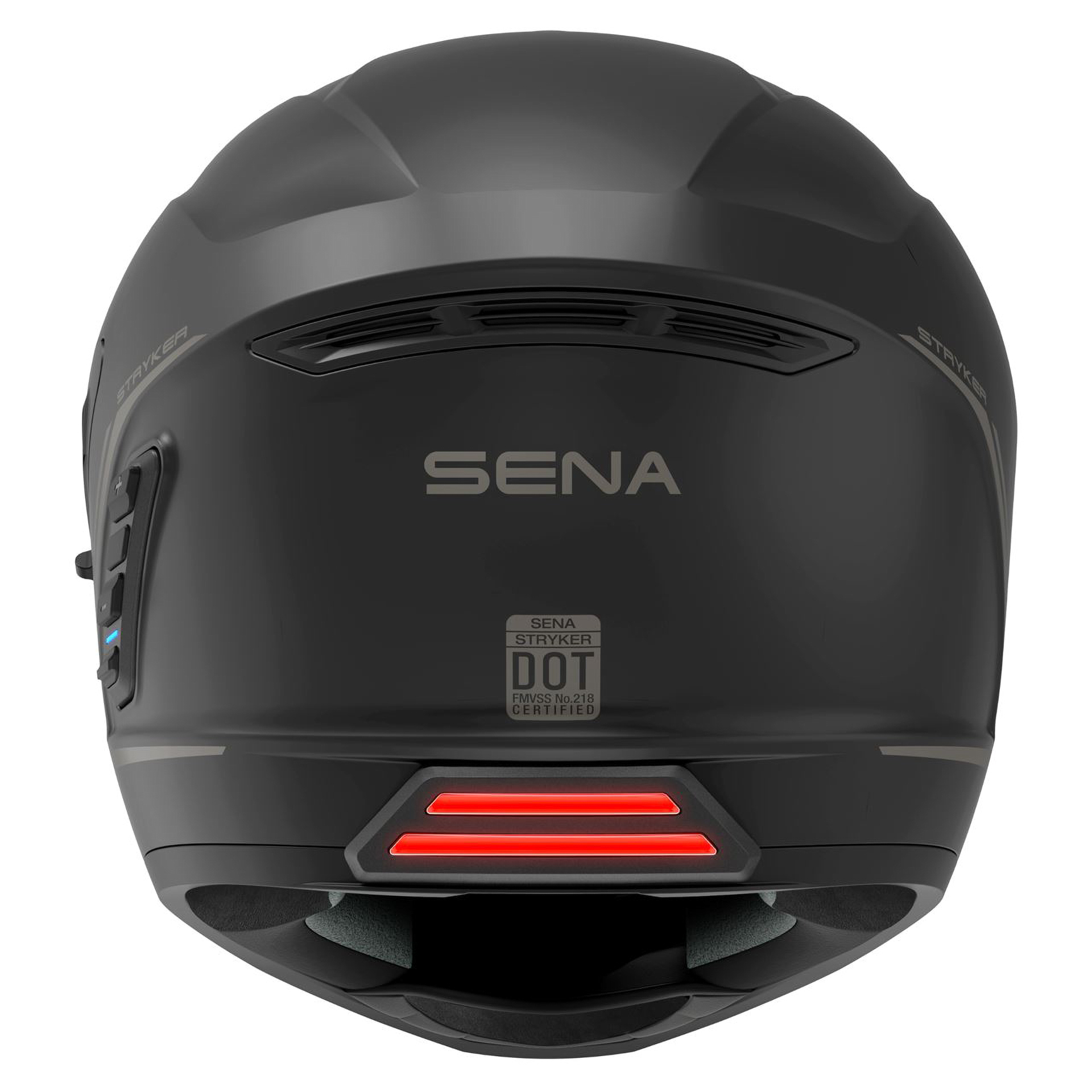 Capacete STRYKER Preto Matt C Intercom Mesh SENA