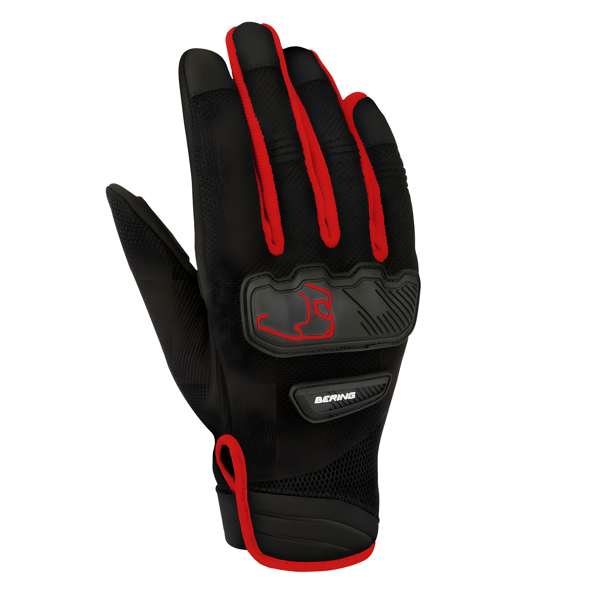 Luva YORK Preto/Vermelho BERING