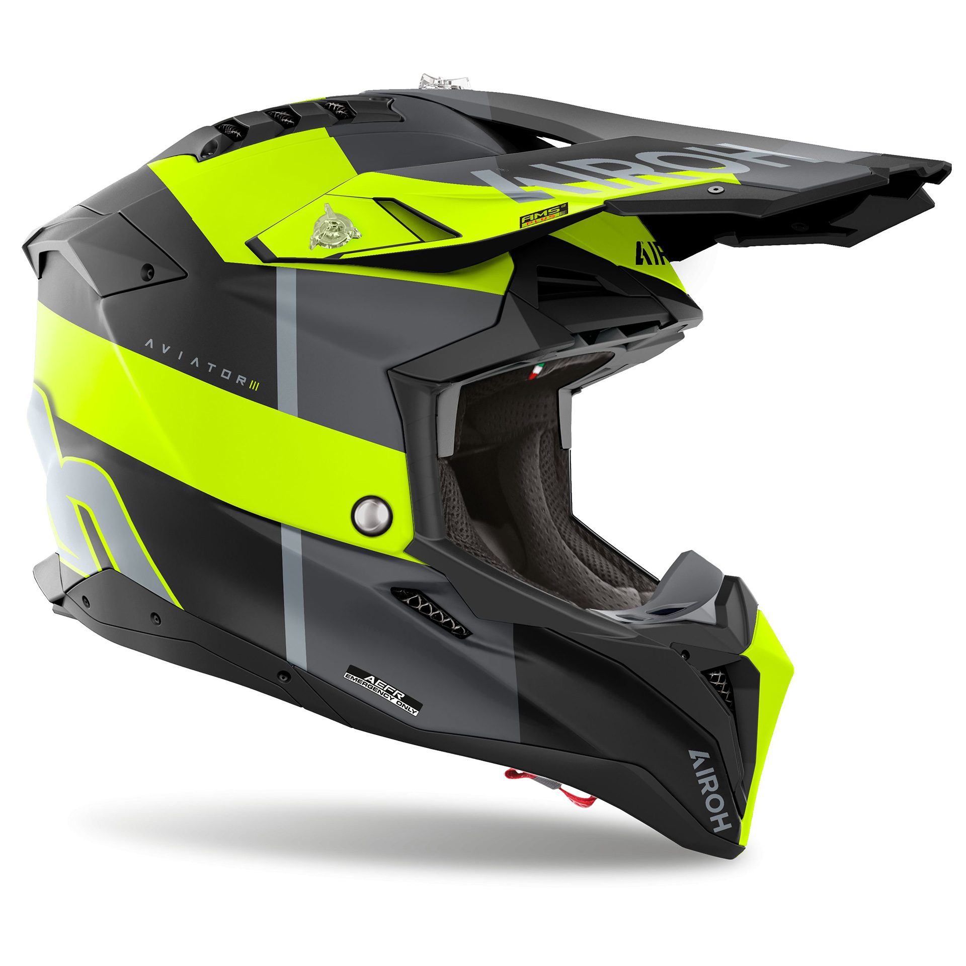 Capacete AIROH AVIATOR 3 MONARCH Amarelo Mate