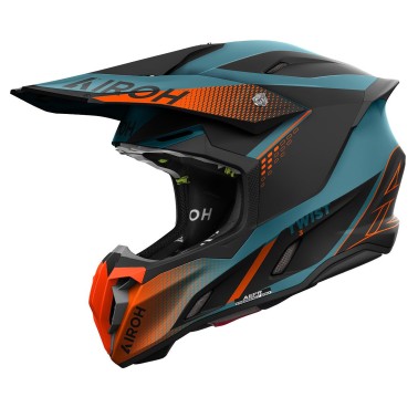 Capacete TWIST 3 SHARD Laranja Matt AIROH