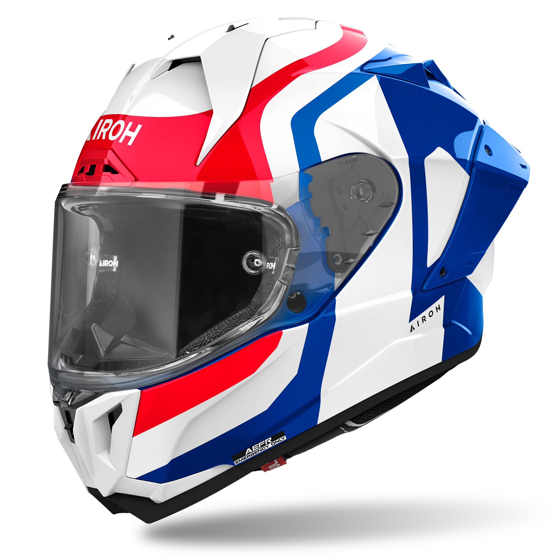 Capacete GP 800 COMPETITION Azul/Vermelho Gloss AIROH