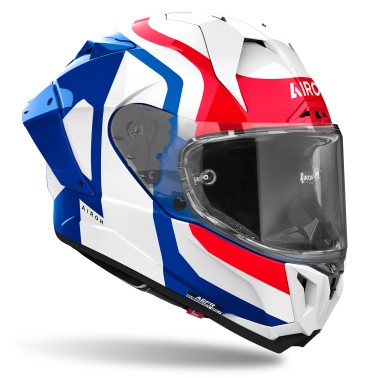 Capacete GP 800 COMPETITION Azul/Vermelho Gloss AIROH