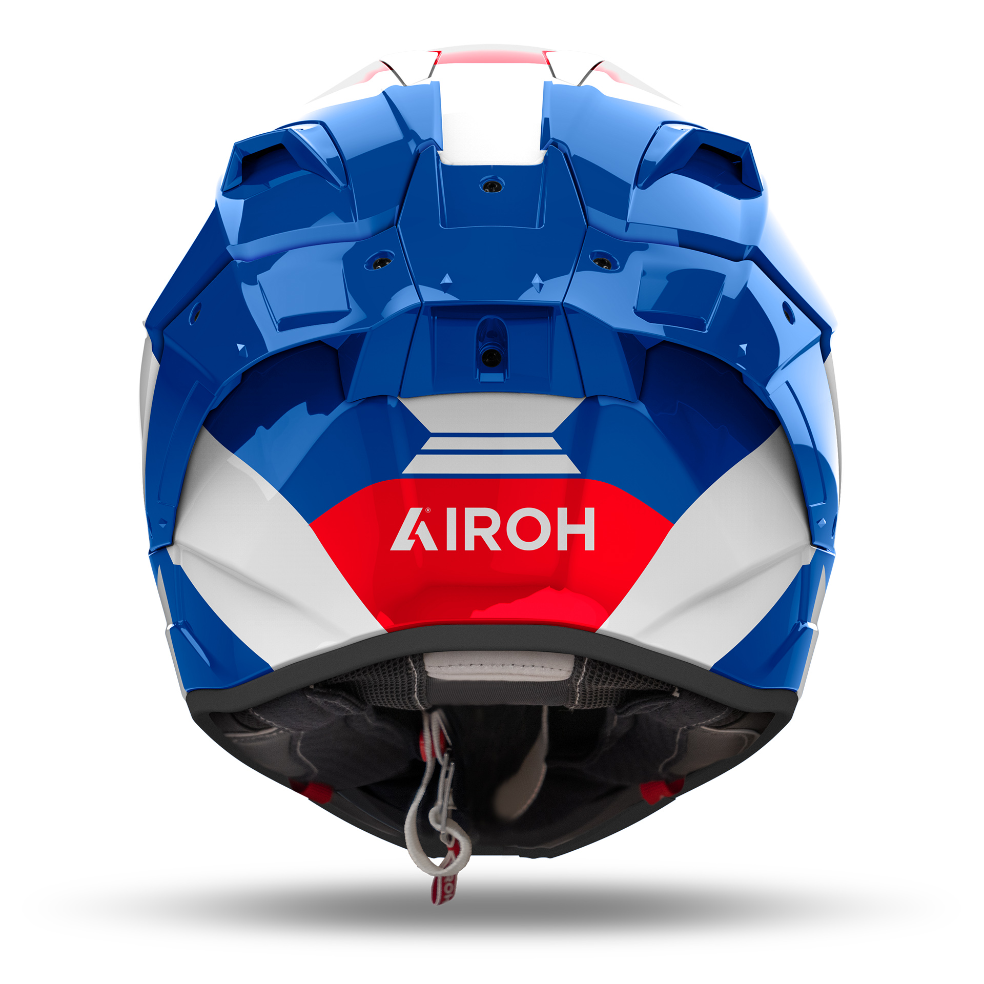 Capacete GP 800 COMPETITION Azul/Vermelho Gloss AIROH