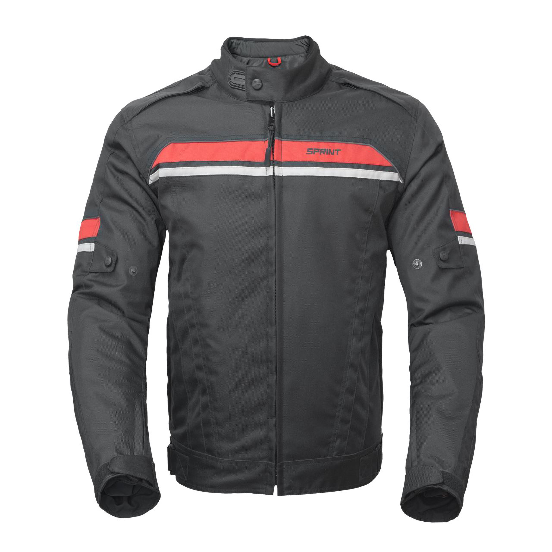 Blusão SPRINT STRIPE Preto/Vermelho