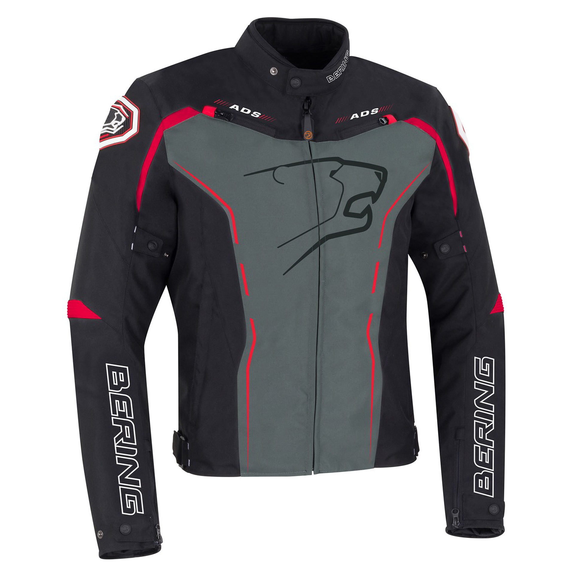 Blusão KALOWAY Preto/Cinza/Vermelho BERING