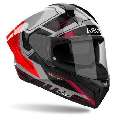 Capacete AIROH MATRYX ROCKET Vermelho Gloss