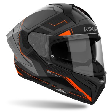 Capacete MATRYX ROCKET Laranja Matt  AIROH