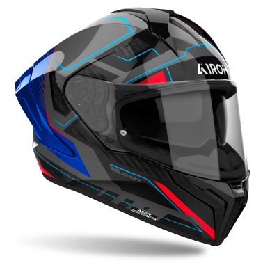 Capacete MATRYX ROCKET Azul/Vermelho Gloss AIROH