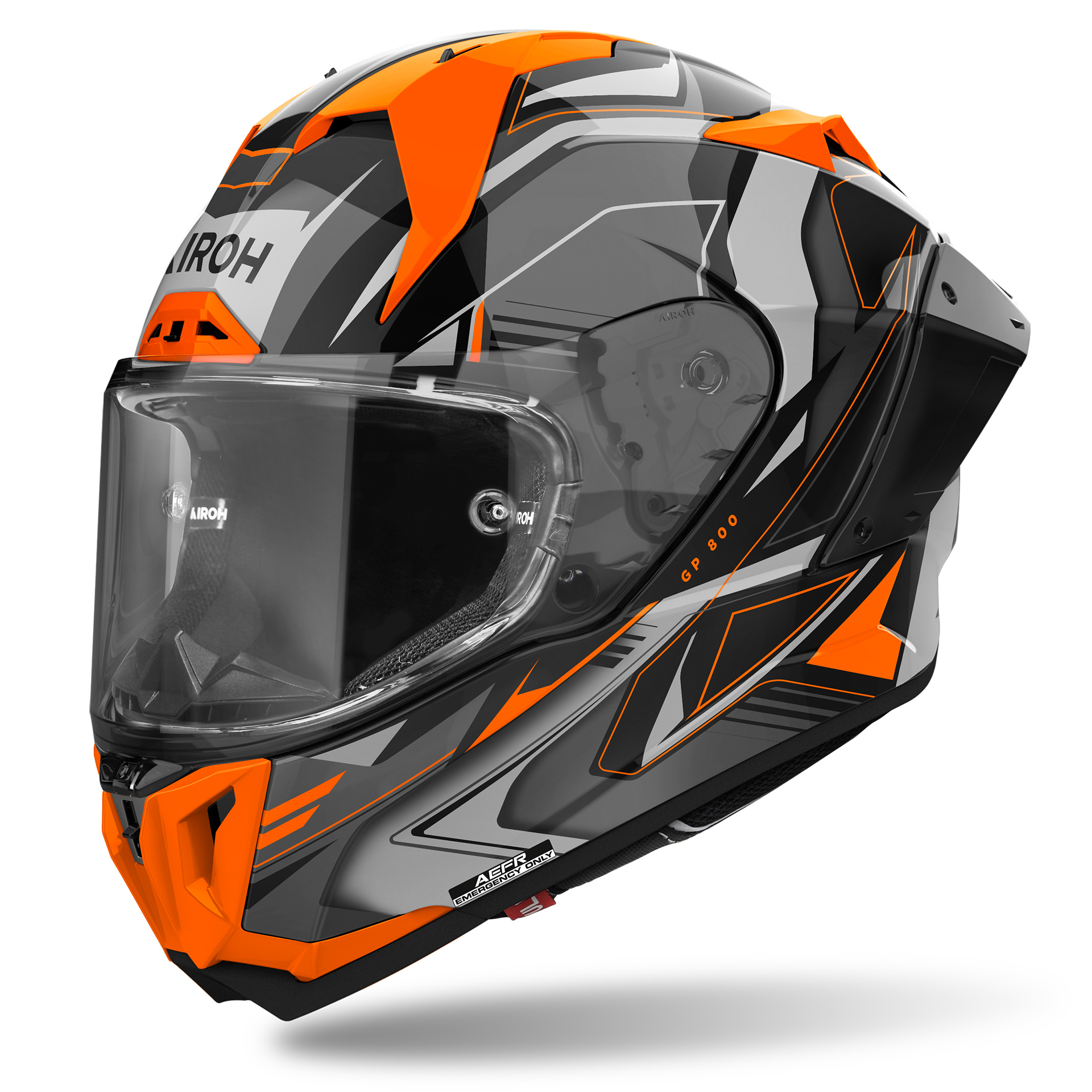 Capacete GP 800 MUST Laranja Gloss AIROH