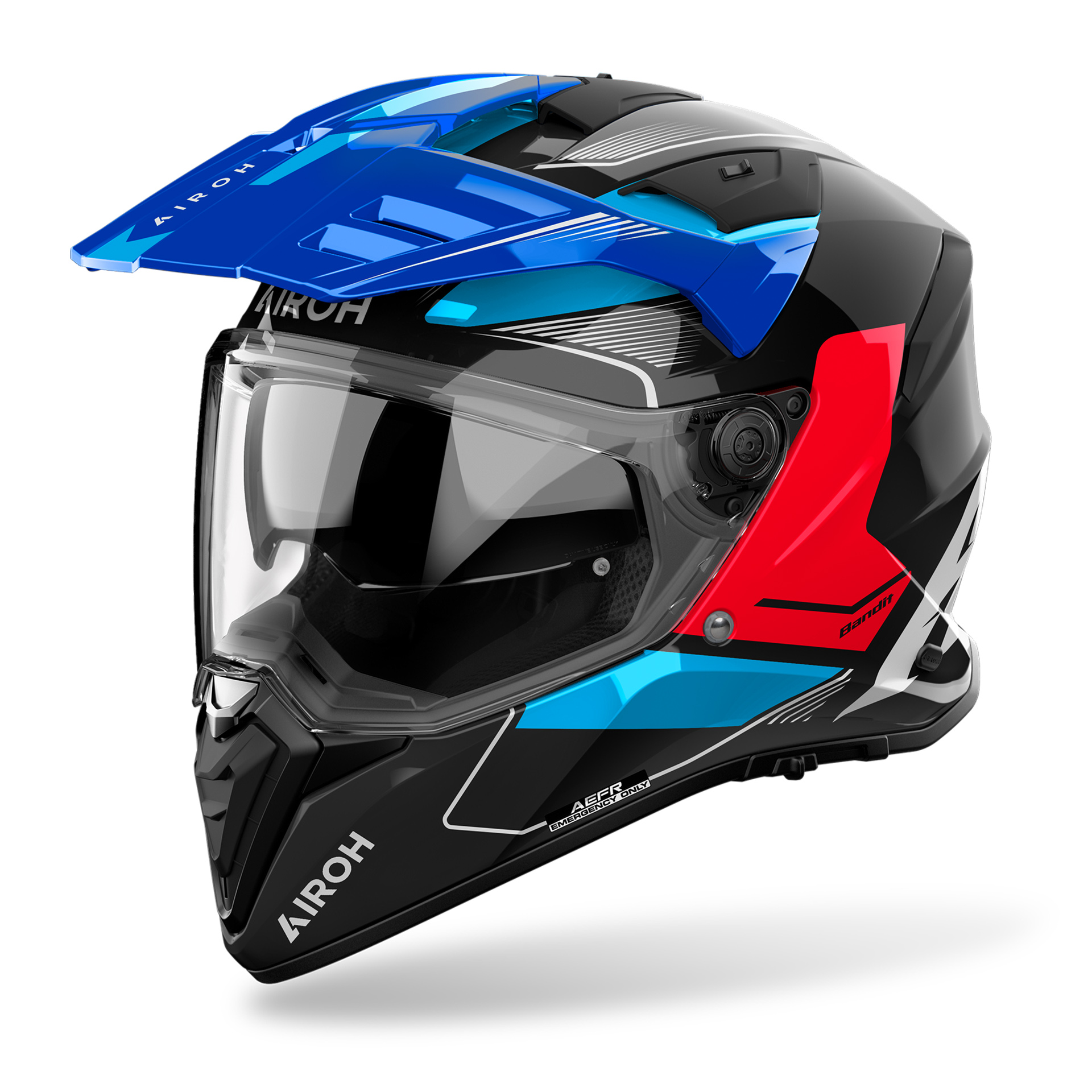 Capacete BANDIT TUNE Azul/Vermelho AIROH