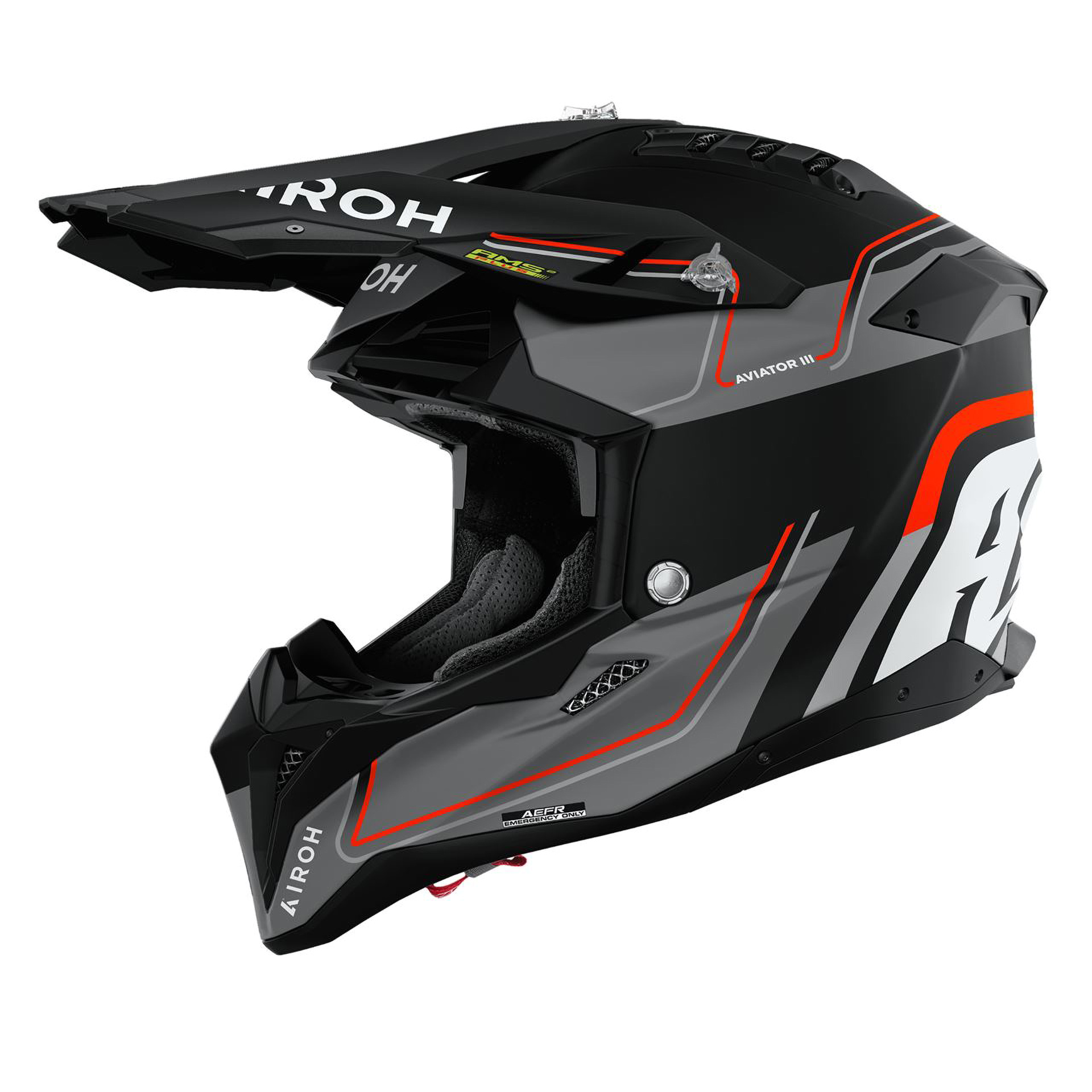 Capacete AIROH AVIATOR 3 LEADER Laranja Mate