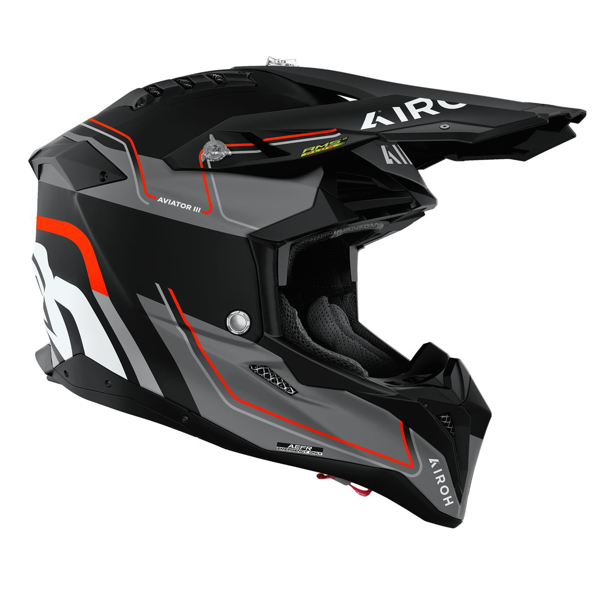 Capacete AIROH AVIATOR 3 LEADER Laranja Mate
