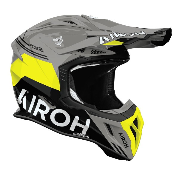 Capacete AIROH AVIATOR ACE 2 FURY Amarelo Gloss