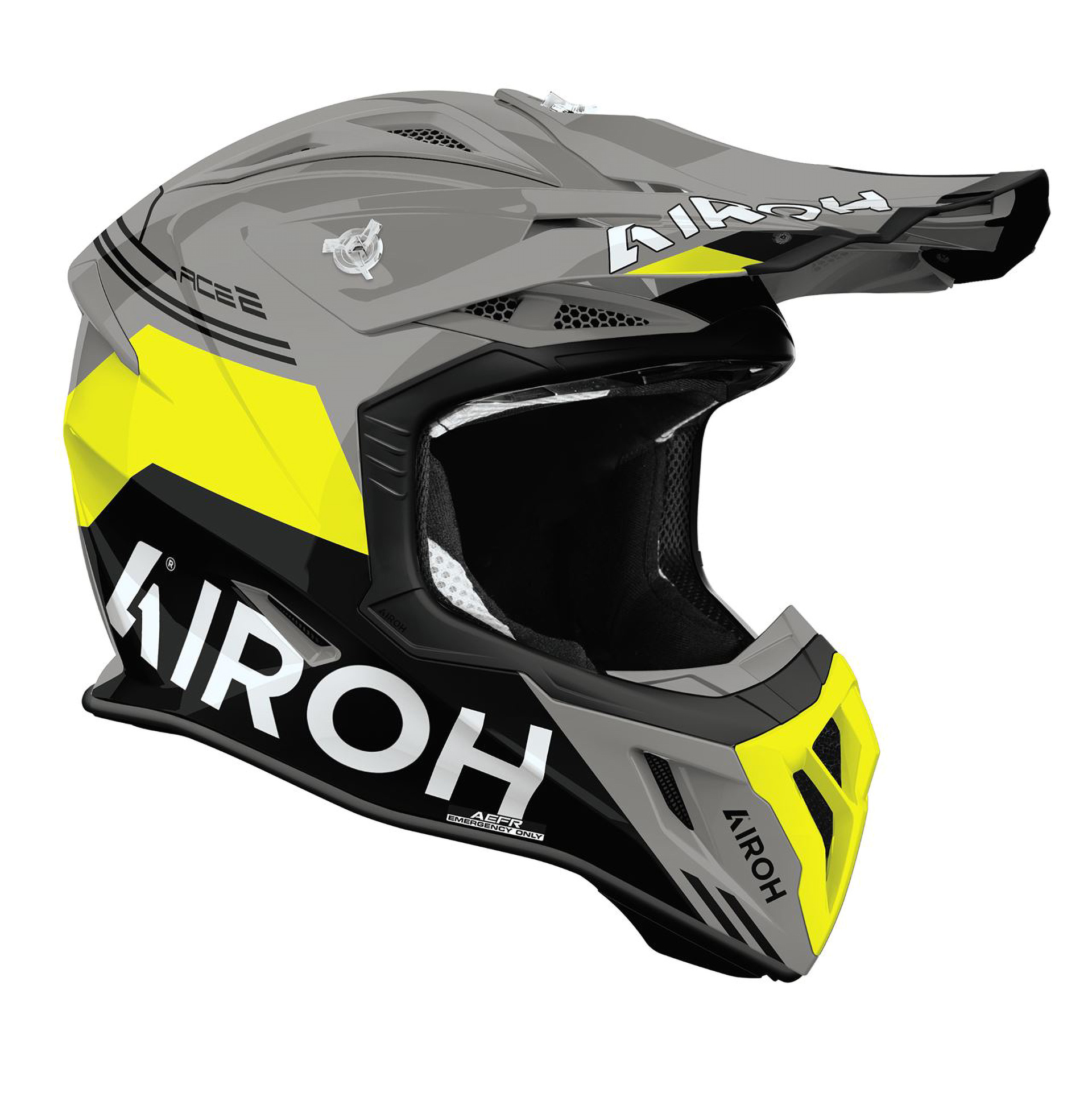 Capacete AIROH AVIATOR ACE 2 FURY Amarelo Gloss