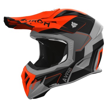 Capacete AIROH AVIATOR ACE 2 SHIELD Laranja Mate
