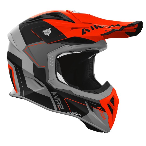 Capacete AIROH AVIATOR ACE 2 SHIELD Laranja Mate