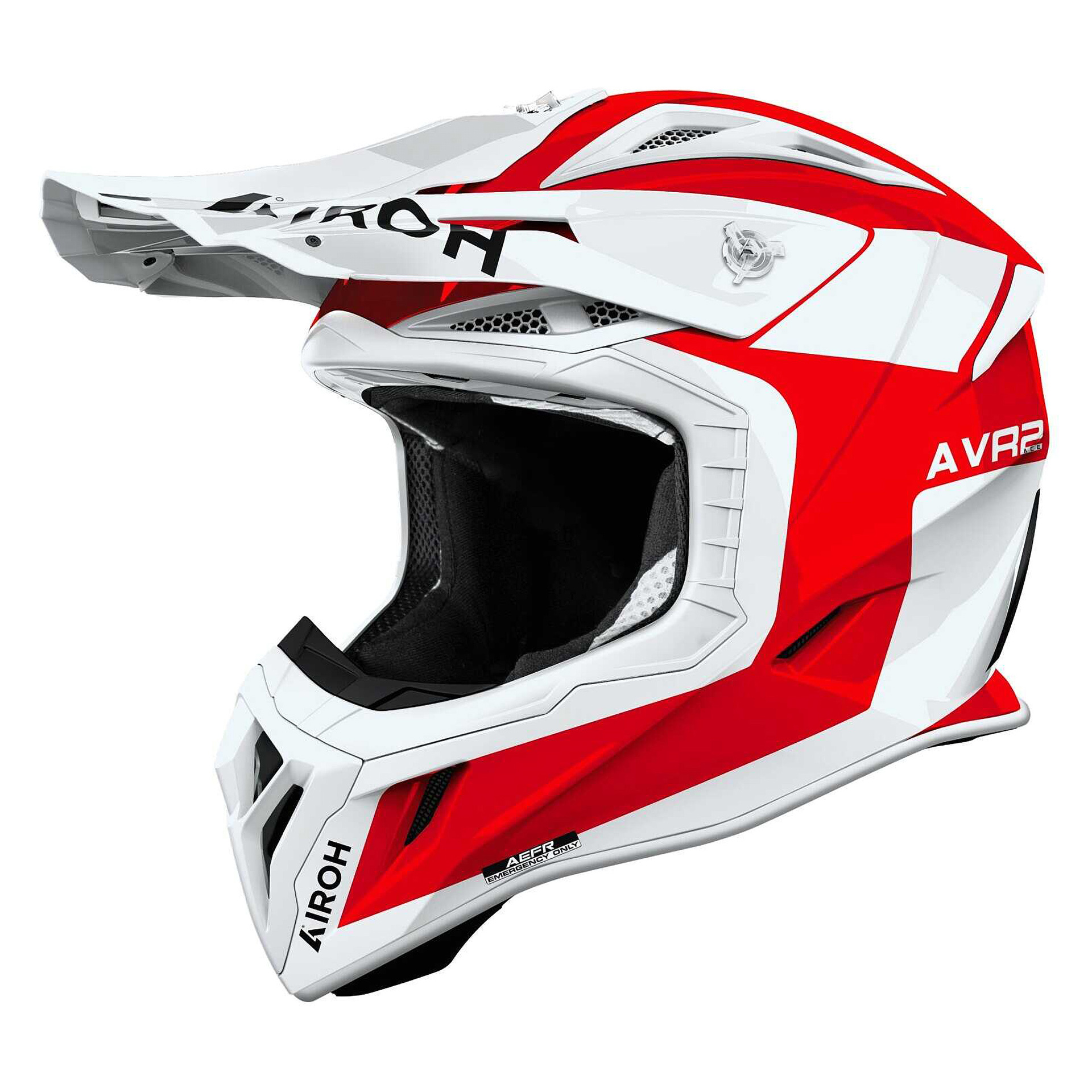 Capacete AIROH AVIATOR ACE 2 IRON Vermelho Gloss