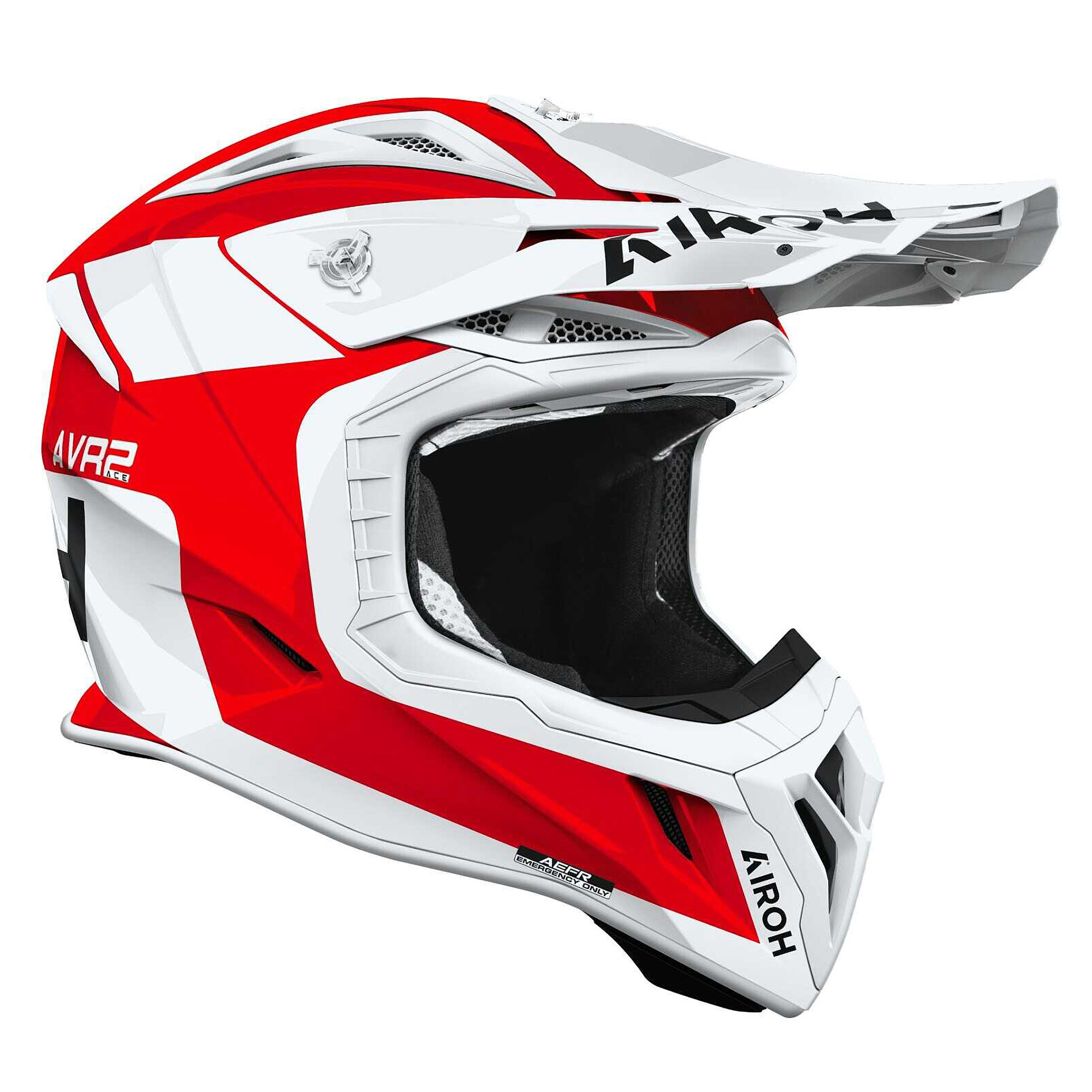 Capacete AIROH AVIATOR ACE 2 IRON Vermelho Gloss