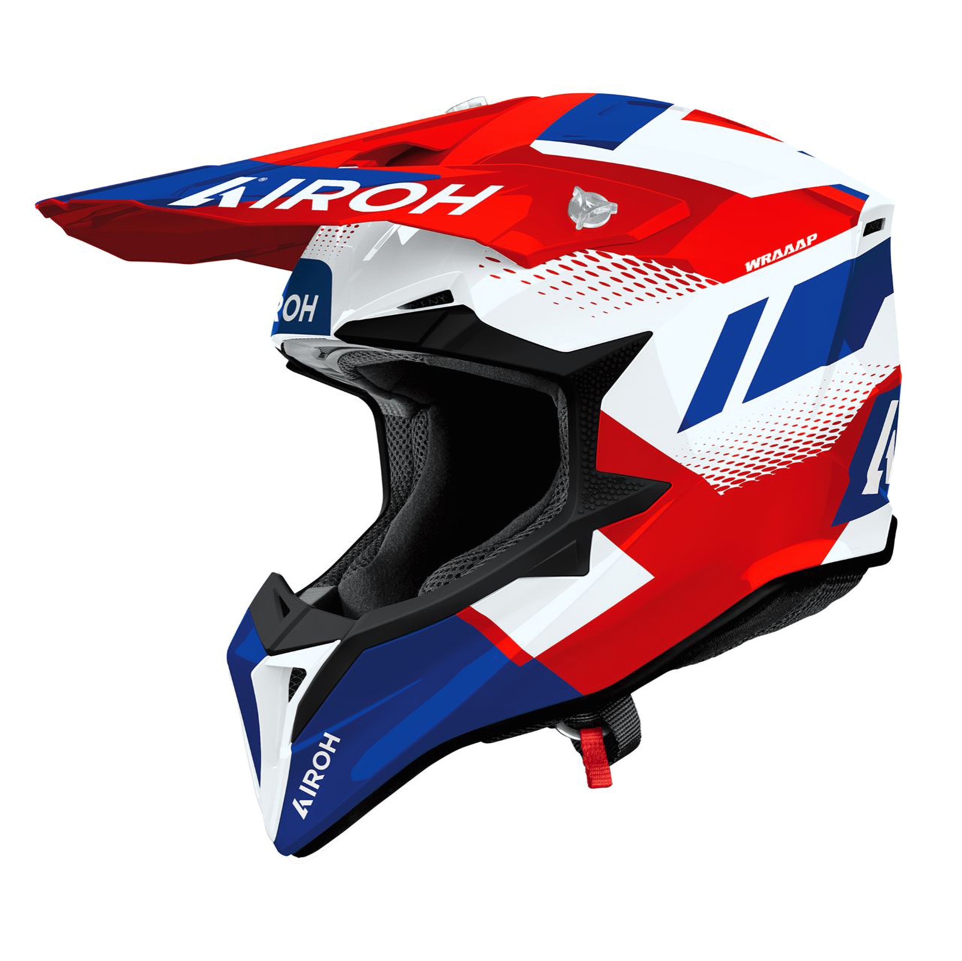Capacete AIROH WRAAAP VISION Vermelho/Azul Gloss