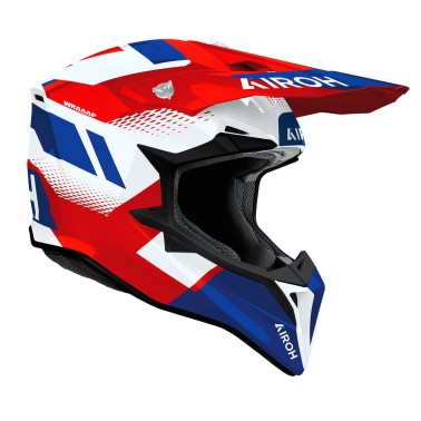 Capacete AIROH WRAAAP VISION Vermelho/Azul Gloss
